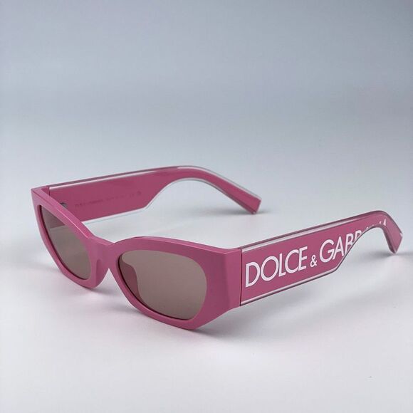 SALE! NEW D&G DG6186 3262/5 Pink Mirror Silver Cat Eye Women Sunglasses main image 6